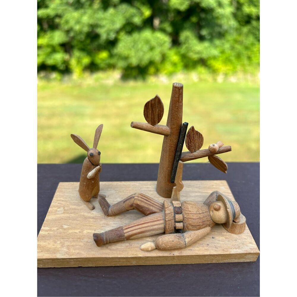 Borodin & Byliniak Detailed Wood Art Polish Figure Plague.